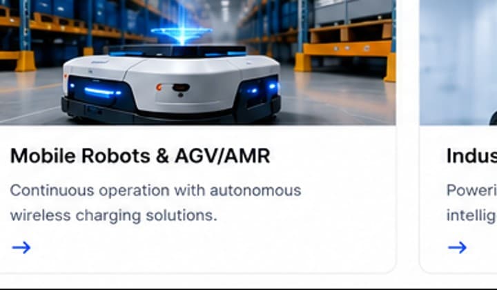 Mobile robots that charge without a manual plug-in