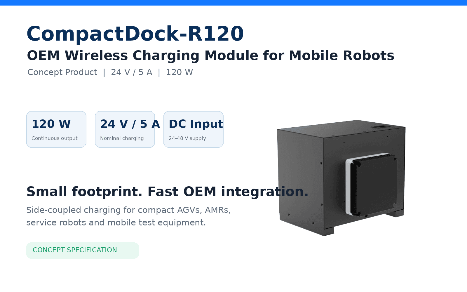 CompactDock-R120 OEM charging module