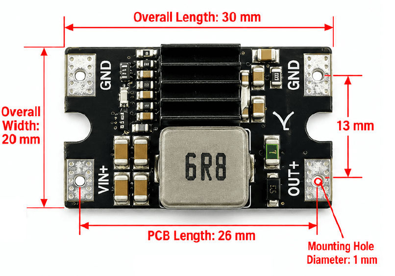 Mini 25 V 8 A 12 V Buck Converter