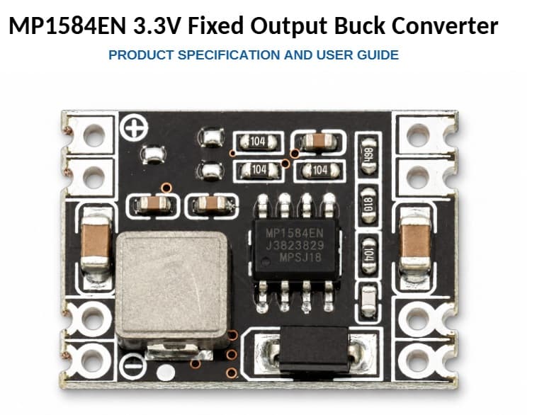 Convertidor reductor MP1584EN de salida fija de 3,3 V