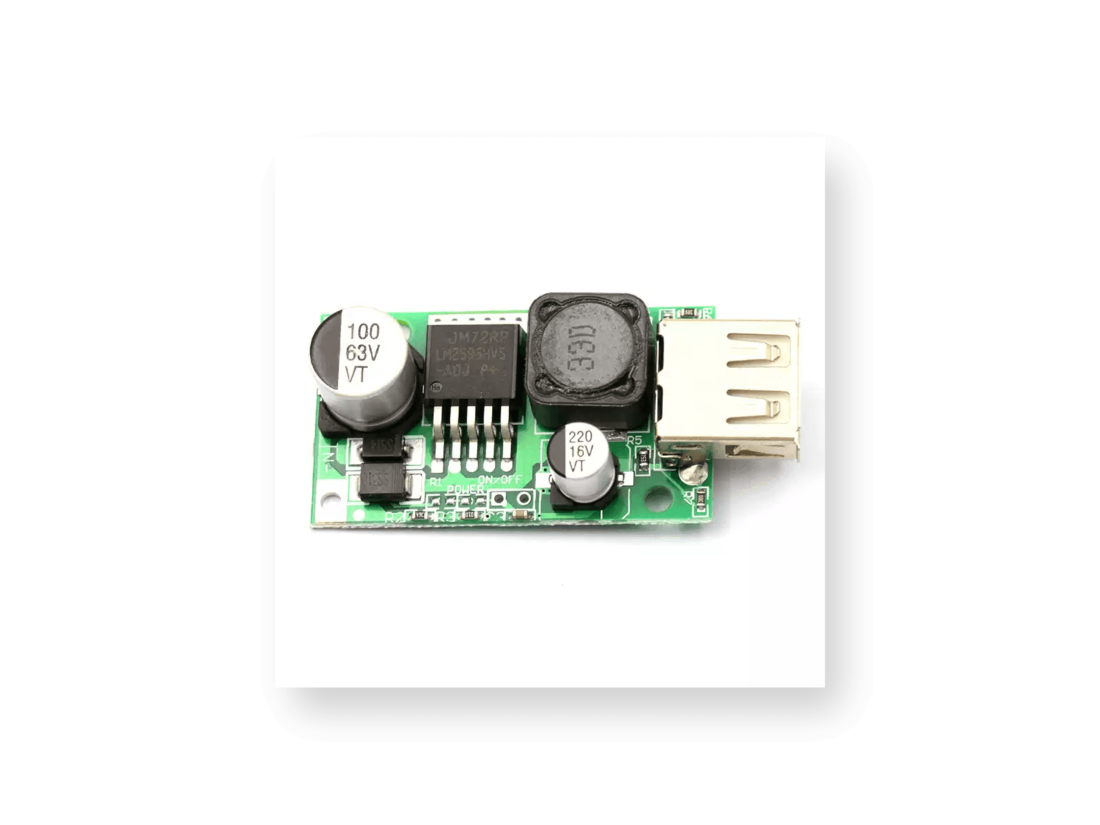 LM2596HV 5 V USB Buck Converter Module