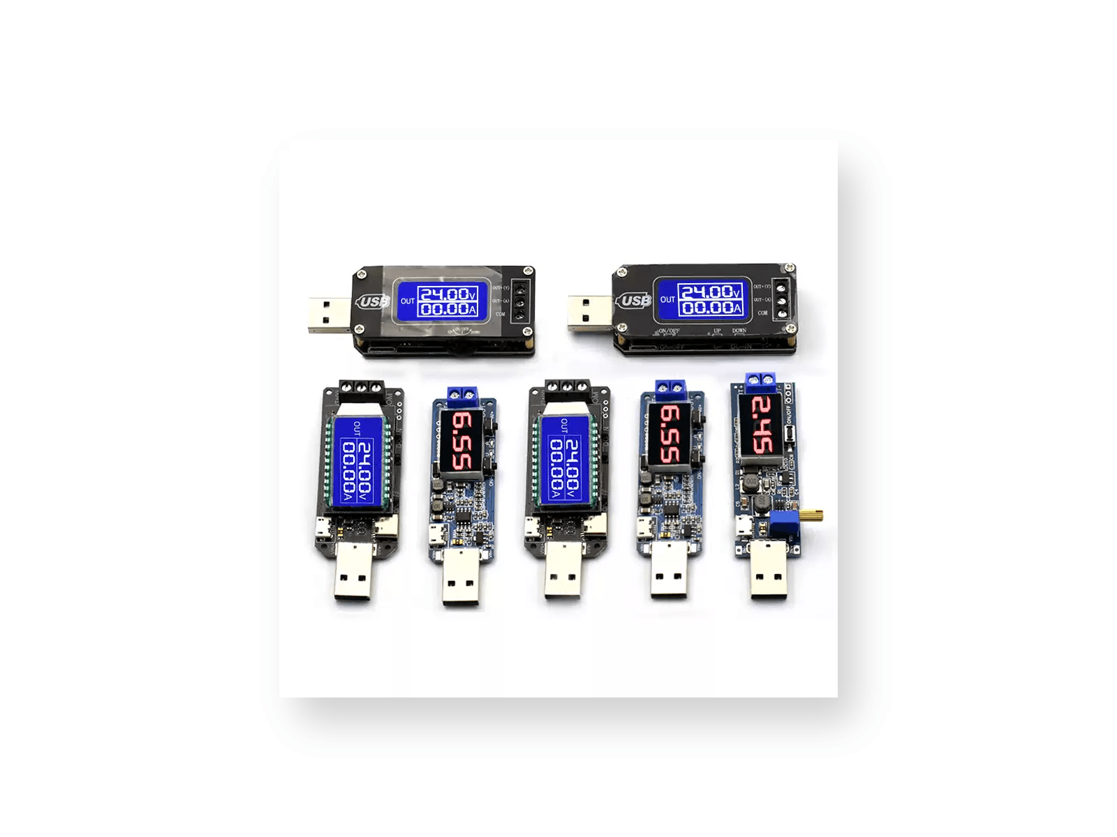USB Digital Adjustable Buck-Boost Module