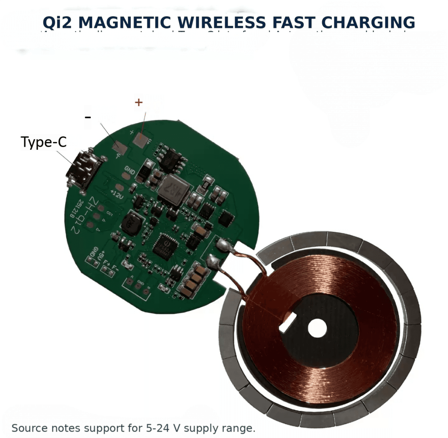 Módulo magnético Qi2 15 W